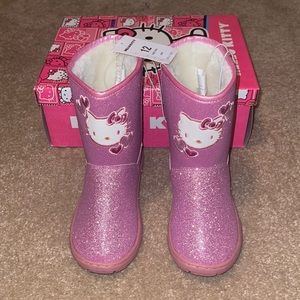 Hello Kitty Pink Sparkling Boots